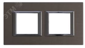 Axolute Рамка 2х2 поста 71мм горизонтальная бронза HA4802M2HBR Legrand
