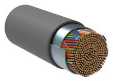 Витая пара F/UTP. кат.5E 10х2х24AWG solid. LSZH. 500м. серый LC1-C5E10-321 ITK