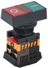 Кнопка PPBB-30N I-O с подсветкой неон 1з+1р 240В BBD20-PPBB-K51 IEK