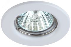 Светильник штампованный MR16,12V/220V, 50W белый ST1 WH C0043797 ЭРА