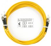 Шнур оптический duplex 10м ST-ST 9/125 sm LSZH 8396c Cabeus
