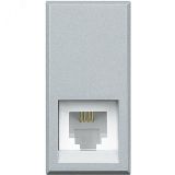 Axolute Розетка RJ11 категория 3 К10 алюминий HC4258/11N Legrand