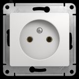 GLOSSA Розетка без заземления в рамку белая GSL000141 Systeme Electric