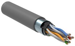 Витая пара F/UTP кат.6 4 пары 23 AWG solid 305м PVC серый LC1-C604-311 ITK