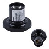 Патрон настенный прямое основание Карболитовый Цоколь Е27 TM Uniel ULH-02-E27W-Bakelite 11021 Uniel