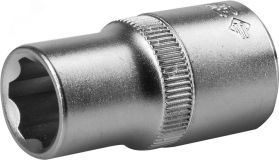 Торцовая головка ''Мастер'' (1/2''), Cr-V, SUPER LOCK, хроматированное покрытие, 13 мм 27725-13_z02 ЗУБР