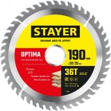 Диск пильный OPTIMA 190 x 30/20мм 36Т 3681-190-30-36_z01 STAYER