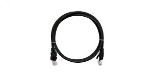 Патч-корд U/UTP 4 пары Cat 5e 2хRJ45/8P8C T568B 7х0205мм PVC черный 015м ЭКО46952 NIKOMAX