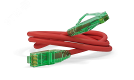 Патч-корд U/UTP. Cat.6a (100% Fluke Component Tested). 10G. LSZH. 2 м. красный 490051 Hyperline