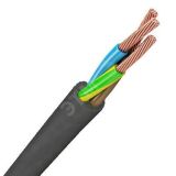 Провод ПВС 2х1,5+1x1,5 черный бухта 100м 4763 Конкорд
