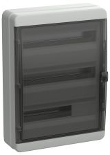 TEKFOR Корпус пластиковый навесной КМПн-54 IP65 черная прозрачная дверь IEK TF5-KP72-N-54-65-K03-K02 IEK