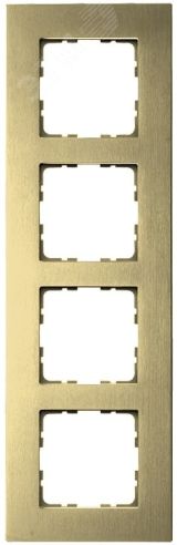 Рамка 4-постовая, алюминий Champagne Gold G1004AG Jasmart
