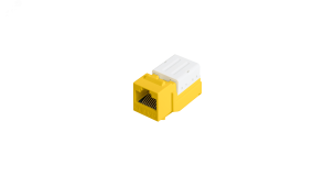 Модуль Keystone Cat 5e RJ45/8P8C для FT-TOOL неэкранированный желтый ЭКО45443 NIKOMAX