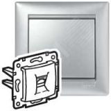 VALENA Розетка компьютерная RJ45 ISDN алюминий 770141 Legrand