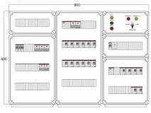 Щит управления электрообогревом DEVIBOX HR 18x1700 D330 (в комплекте с терморегулятором и датчиком температуры) DBR118 DEVIbox