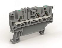Проходная клемма 3 точки подключения на 2,5 кв.мм синяя ZEFC210BL DKC