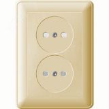 W59 Розетка двойная скрытая без заземления 16А бежевая RS16-254-28 Systeme Electric