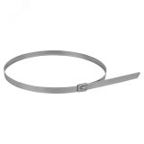 Хомут AISI 304 из нержавеющей стали, 7.9x520 (10 шт.) FlexLock PROxima plc-fl-tss-304-7.9x520-r EKF