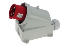 Вилка настенная 63A/400V/3P+E/IP67 00-00032410 INPIN
