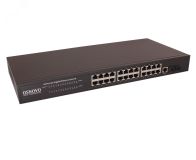 Коммутатор управляемый (L2+) Gigabit Ethernet на 26 портов.Порты 24 x GE (10/100/1000Base-T) + 2 x GE SFP (1000Base-x) 00012221 OSNOVO