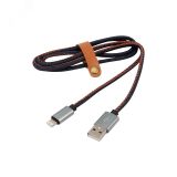 Кабель USB-Lightning для iPhone, 2,4A, nylon, denim, 1mУстройство зарядное, 18-4248, 18-4248 REXANT