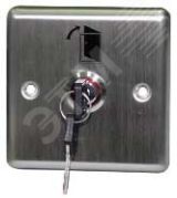 Переключатель с ключом Keyswitch, врезной, 2 группы контактов, низкий уровень секретности smkd0206 Smartec