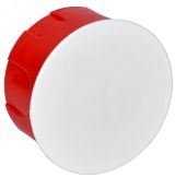 Коробка КМ41007 распаячная для твердых стен d80x40 с крышкой UKT11-080-040-000 IEK