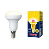 Лампа светодиодная LED-R50-7W/WW/E14/FR/NR . Форма Рефлектор, матовая.  Norma. Теплый (3000K). UL-00003845 Uniel