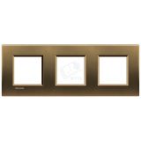 LivingLight Рамка прямоугольная 3 поста Бронза LNA4802M3BZ BTicino