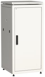 Шкаф сетевой 19дюйм LINEA N 28U 600х600 мм металлическая передняя дверь серый LN35-28U66-M ITK