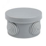 Коробка распаячная КМР-040-039 с крышкой наружная (85х40) 4 мембранных ввода IP54 розничный стикер PROxima plc-kmr-040-039-r EKF