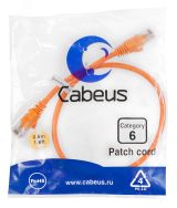 Патч-корд U/UTP, категория 6, 2xRJ45/8p8c, неэкранированный, оранжевый, PVC, 0.5м 8697c Cabeus