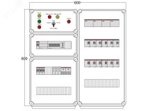 Щит управления электрообогревом HS 12x2700 D850 (в комплекте с терморегулятором) DBS020 DEVIbox