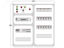 Щит управления электрообогревом HS 12x2700 D850 (в комплекте с терморегулятором) DBS020 DEVIbox