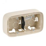 Valena ALLURE Коробка для накладного монтажа 2-постовая Слоновая кость 755562 Legrand