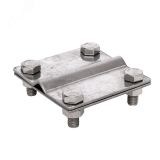 Зажим заземлитель 20 - полоса 50 (пластина 70х80мм) Ni PROxima lp-57080-ni EKF