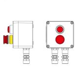 Взрывозащищенный пост управления из полиэстера CPE-P-03-(1xLR(250)-1xP3E(11))-2xKA2MHK(C)1Ex d e IIC Т5 Gb / Ex tb IIIC T95°C Db IP66 / КЗ / ШЗ 2231.031.22.11K DKC