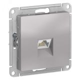 Розетка ATLASDESIGN компьютерная RJ45 механизм алюминий ATN000383 Systeme Electric