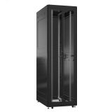 Шкаф серверный 42U 800х1000 передняя дверь: двустворчатая перфорированная IP20. задняя дверь: одностворчатая перфорированная IP20. боковые панели: глухой металл. цвет: черный RAL9005  EX 8042.9431 SYSMATRIX