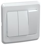 ВС10-3-0-ВБ Выключатель 3 кл. 10А ВЕГА белый EVV30-K01-10-DM IEK