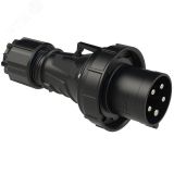 Вилка кабельная 63А/400V/3P+N+E/IP67, черная 00-00002625 PCE