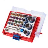 Набор вставок ''бит'' 1/4' TORX HEX PZ PH SLOT 28 предметов 058-10028C Мастак