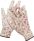 Перчатки садовые, прозрачное PU покрытие, 13 класс вязки, бело-розовые, размер S 11291-S GRINDA