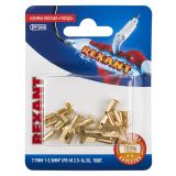 Клемма плоская гнездо 7.5 мм 1-2.5 кв мм (РП-м 2.5-(6.3))  10 шт, REXANT 06-0401-A REXANT