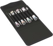 Набор головок торцевых 8740 B HF Imperial 1 Hex-Plus Zyklop со вставкой под внутренний шестигранник с функцией фиксации крепежа DR 3/8 7 предметов комплектация: 7x 8740 B HF Головка торцевая со вставкой Zyklop с приводом 3/8 с функцией фиксации WE-003181 