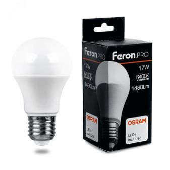Лампа светодиодная LED 17вт Е27 дневной Feron.PRO 38040 FERON