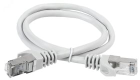 Патч-корд категория 6A S/FTP 3 метр LSZH серый PC01-C6ASL-3M ITK