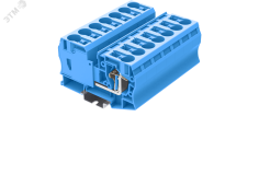 Клемма TC 1-1 пружинная, сечение 35 мм. кв., синяя TC35-2-BU SUPU