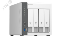 Сетевое хранилище 4 отсека 3,5''/2,5'', ARM Cortex-A55 2.0 ГГц, DDR4 4 ГБ QN-TS-433-4G QNAP
