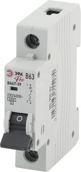 Выключатель автоматический PRO NO-900-78 ВА47-29 1P 25А кривая B 4,5кА ЭРА Б0031787 ЭРА